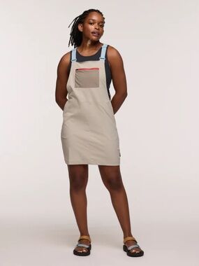 COTOPAXI Tolima sz XS lightweight overall bib dress in Pebbles beige